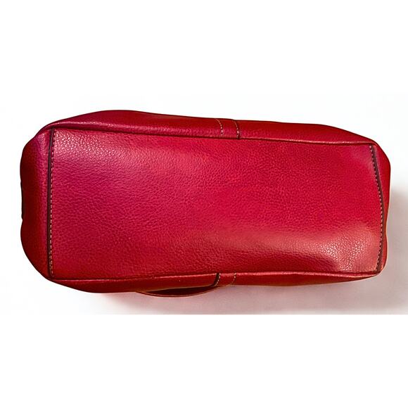 Relic Red Leather Satchel Handbag with Adjustable Shoulder Strap - Picture 4 of 8